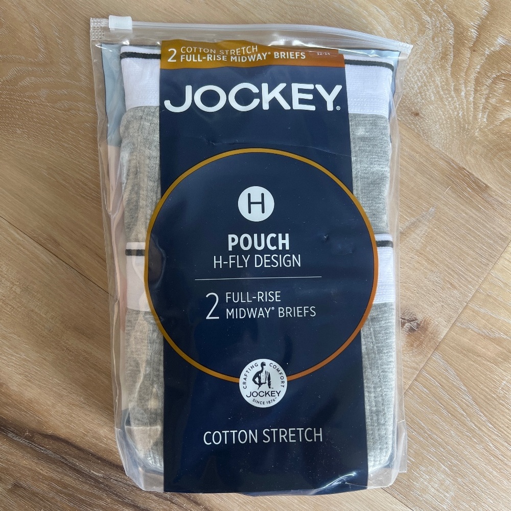 Jockey full rise midway briefs mens -M